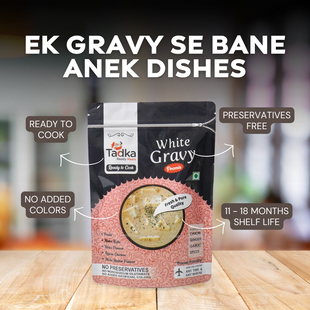 Tadka Ready Meals – White Gravy Premix (250g)